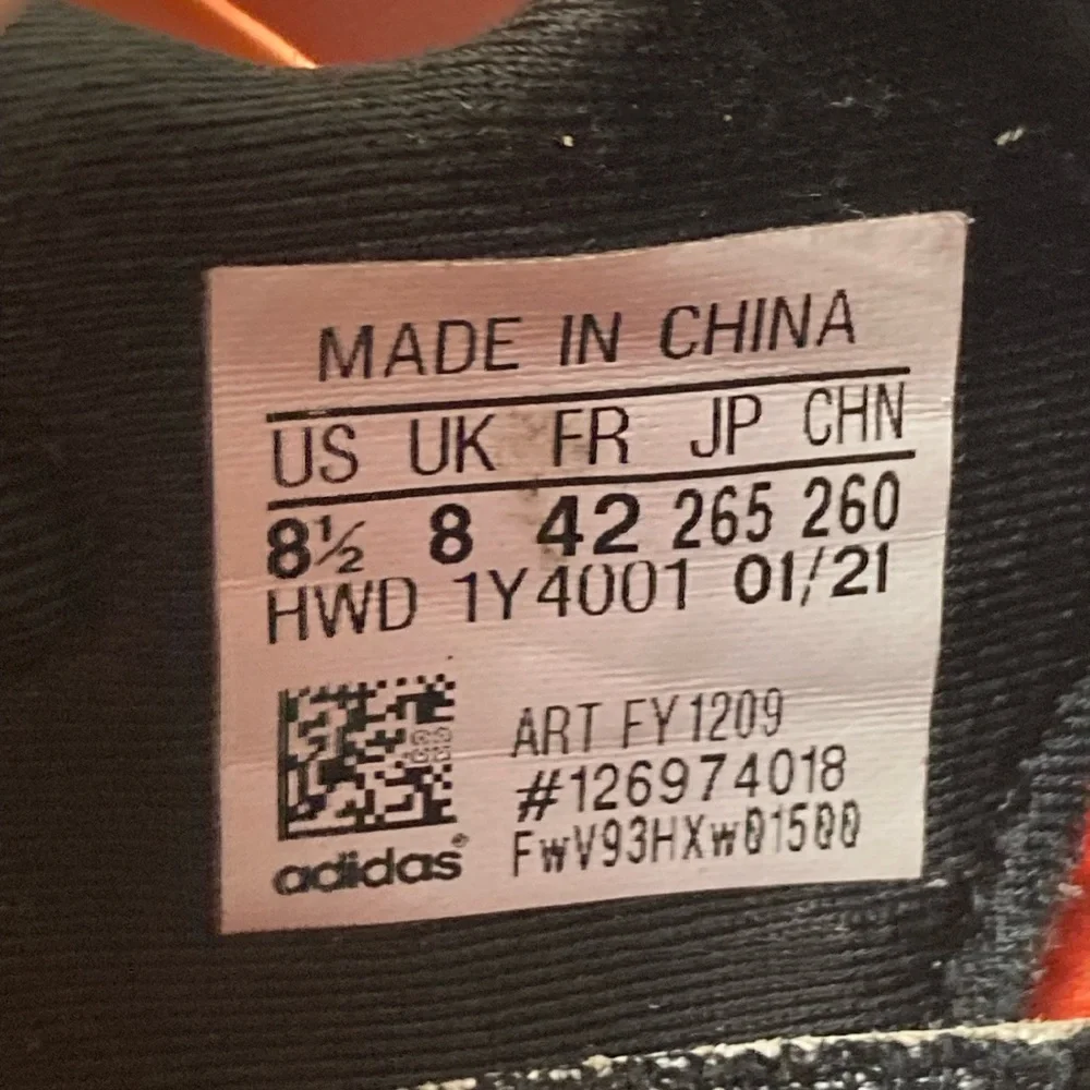 Adidas X9000L4 #FY1209 Orange Black Grey Color Size 8.5 Men’s Sneakers - Picture 13 of 13